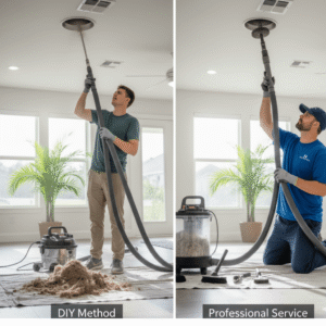 Certified HVAC professionals performing air duct cleaning in Saint Cloud, FL